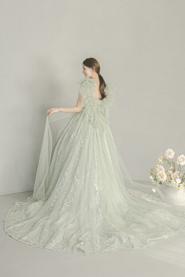 04‐12290 MARIE エスム　esum　グリーン　green　カラードレス　dress