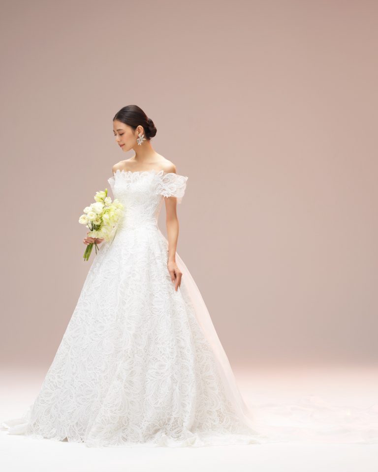 esum ENRICA エスム　Aライン　レース　オフショルダー　ウェディングドレス　weddingdress wedding 03-20829