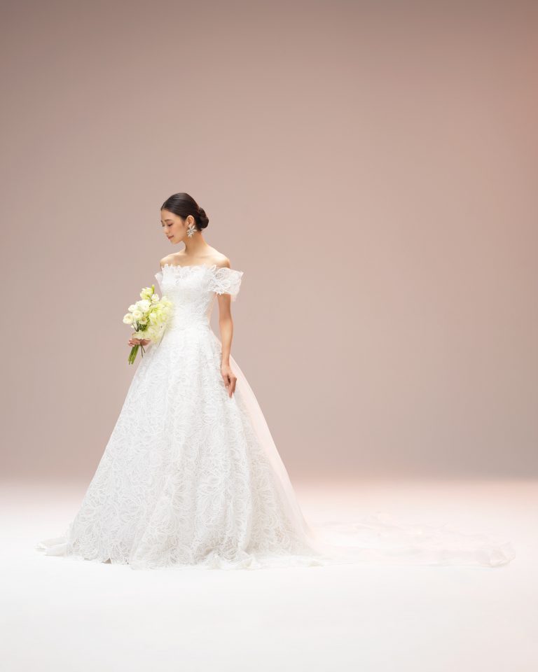 esum ENRICA エスム　Aライン　レース　オフショルダー　ウェディングドレス　weddingdress wedding 03-20829