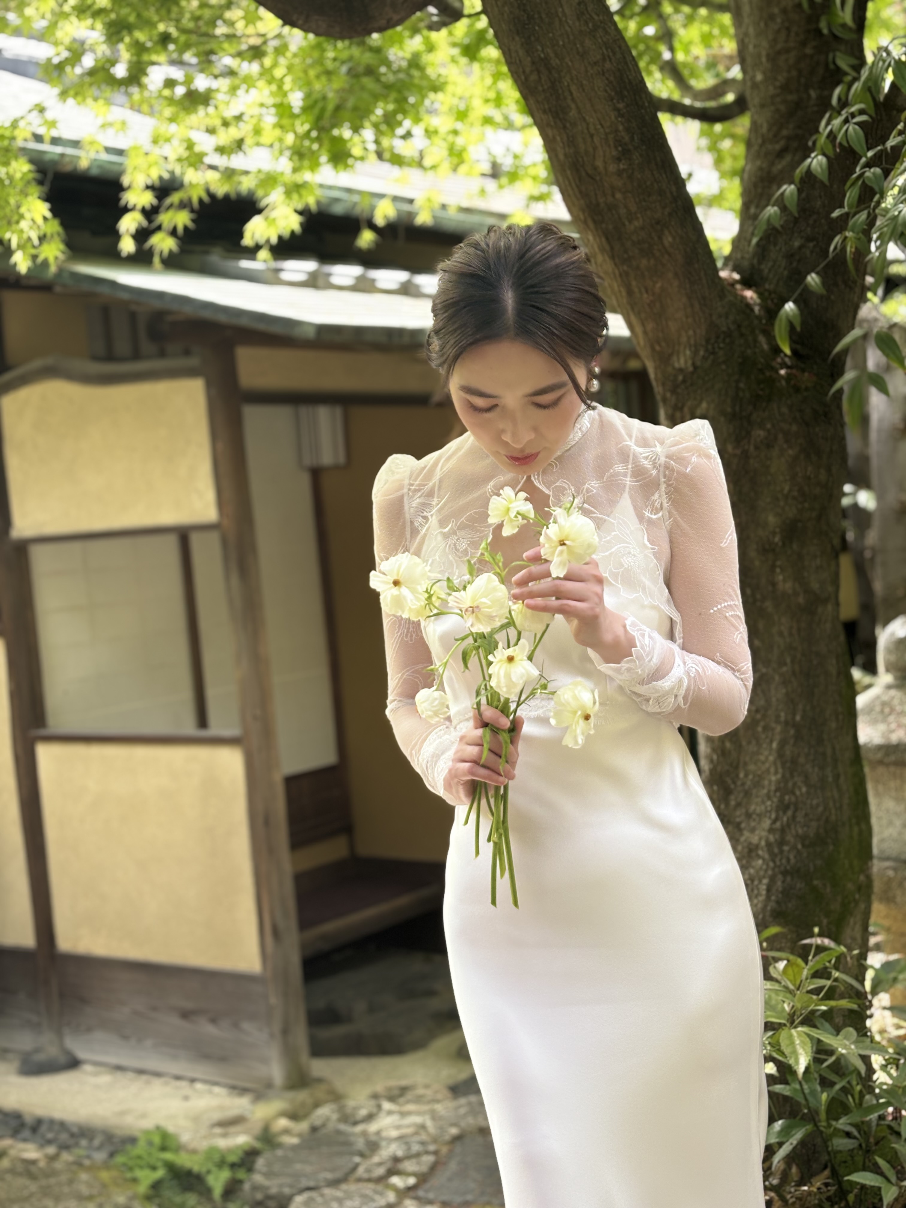 Elizabeth Fillmore　エリザベスフィルモア　ウェディングドレス　Weddingdress　スレンダー　ロングスリーブ　Fiore Bianca　フィオーレビアンカ